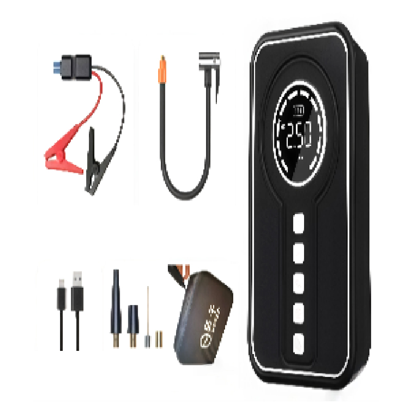 JL-002 Black car emergency start power supplyinflation pump