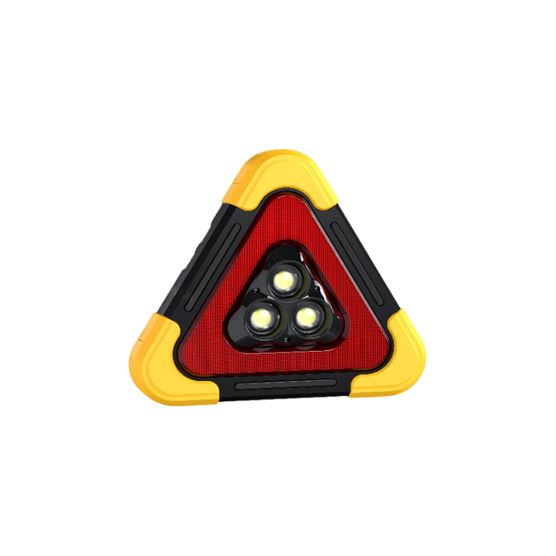 SJJ-D003 LED Triangular Warning Flasher Black L1 Light