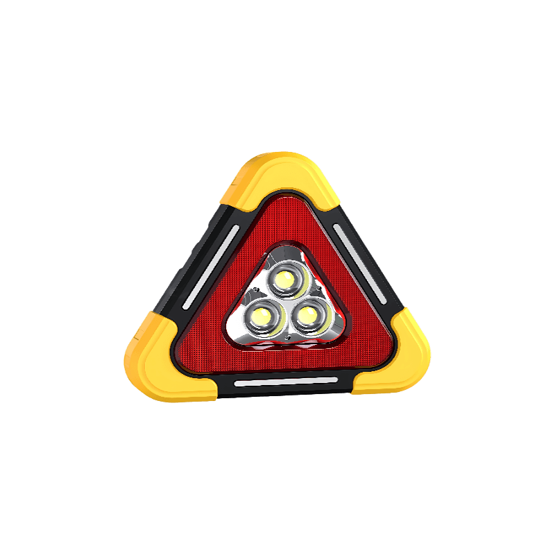 SJJ-D003 LED triangular warning light with silver electroplated L2